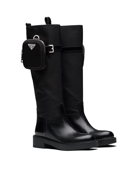 prada stiefel mit taschen damen